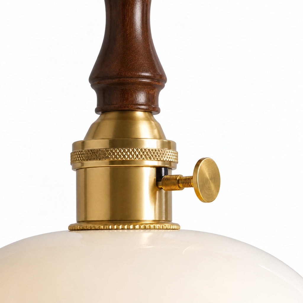 Acacia Vintage Pendant Light with Floral Ceramic Shade — product view