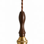 Acacia Vintage Pendant Light with Floral Ceramic Shade — product view