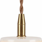 Blythe Modern Pendant Light with Ceramic Petals — product view