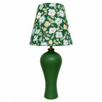 Darcy Ceramic Vase Table Light with Vintage Floral Fabric Shade — product view