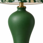 Darcy Ceramic Vase Table Light with Vintage Floral Fabric Shade — product view