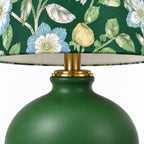 Darcy Ceramic Vase Table Light with Vintage Floral Fabric Shade — product view