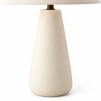 Eden Minimalist Taper-Shade Table Light with Concrete or Ceramic Base — product view