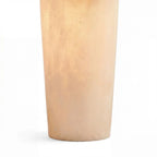 Hazel Alabaster Table Lamp with Linen Shade and Two-Light Design — product view