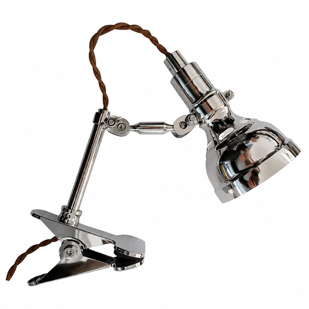 Jasper Adjustable Industrial Table Light with Metal Dome Shade — product view
