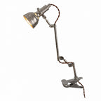 Jasper Adjustable Industrial Table Light with Metal Dome Shade — product view