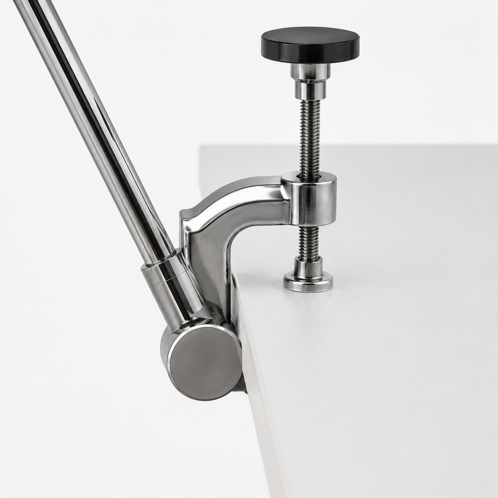 Jasper Adjustable Industrial Table Light with Metal Dome Shade — product view
