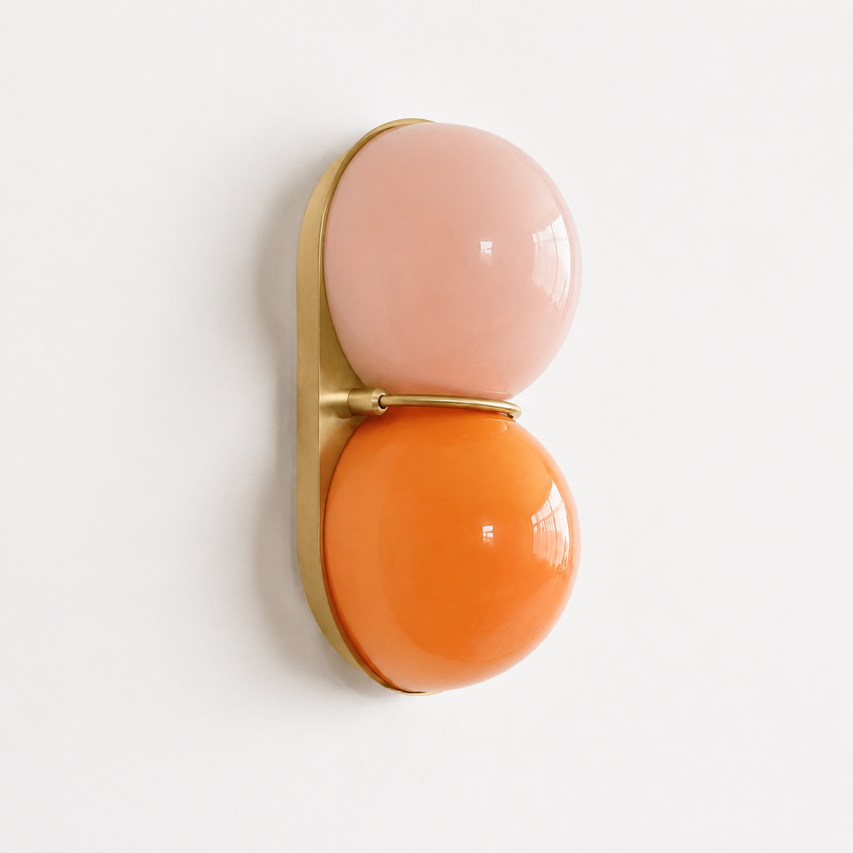 Neroli Modern Wall Sconce with Double Glass Globes — product view