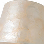 River Modern Capiz Table Light with Drum Shade — product view