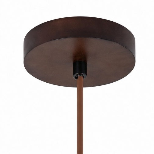 Sage Wabi-Sabi Pendant Light in Travertine and Fabric — product view
